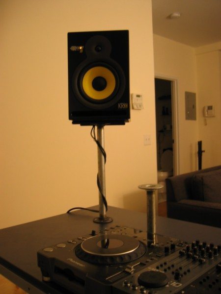 diy studio monitor stands ikea