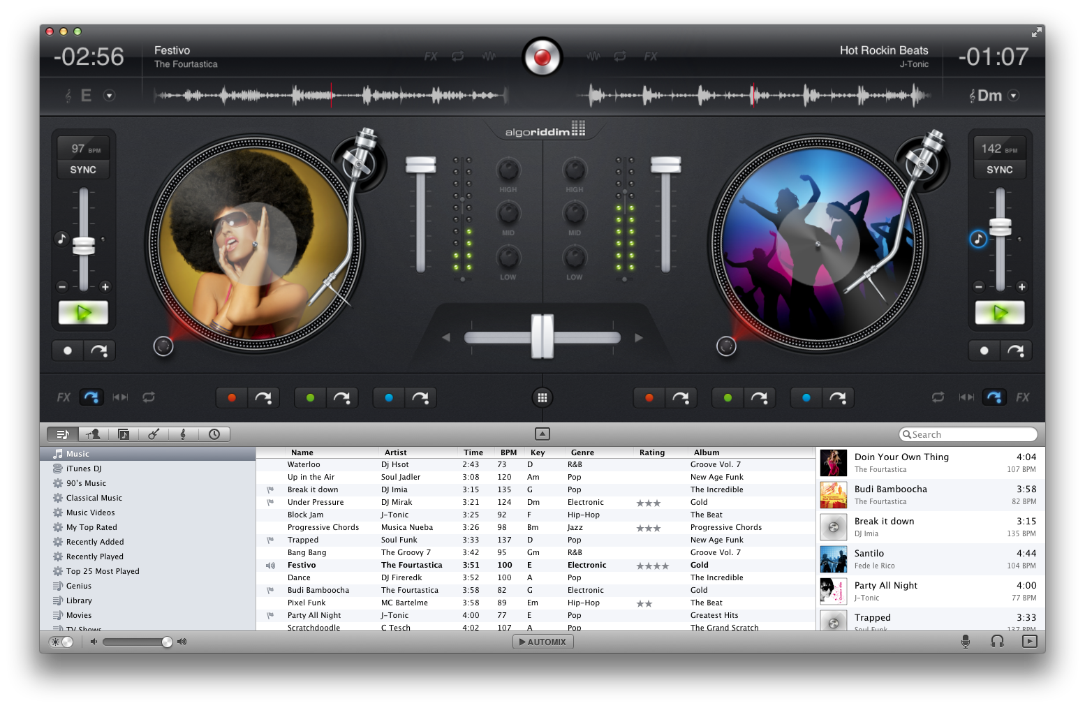 djay program for mac usb output