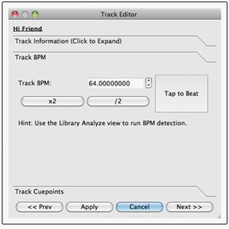 Mixx track editor