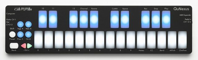 The control layout of the QuNexus (click to zoom)