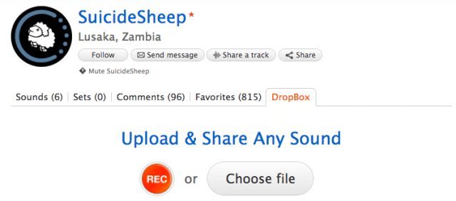 Some channels prefer to get all of their submissions via Soundcloud's dropbox
