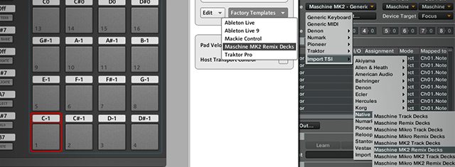 Controller Editor app (left) and Controller Manager in Traktor (right)