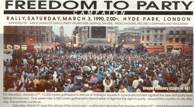 Freedom To Party flier