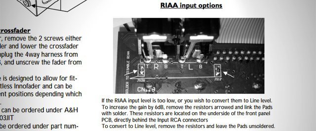 From the official user manual: switch to line levels on the phono inputs
