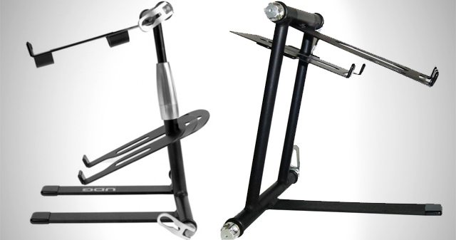 Two very similar DJ stands