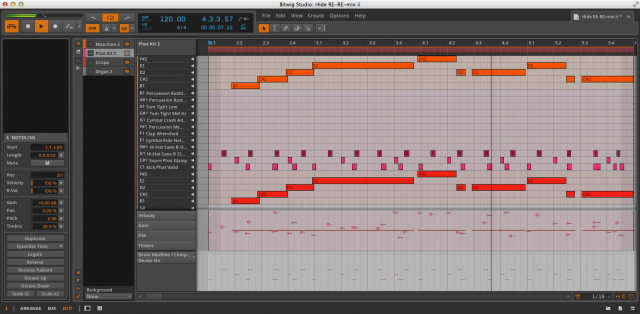 bitwig studio quantize