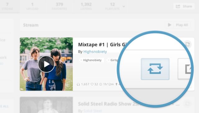 Mixclouds Repost feature creates a better alternative to upload mixes instead of using Soundcloud