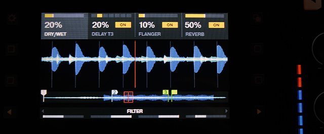 A track deck with the FX dropdown active