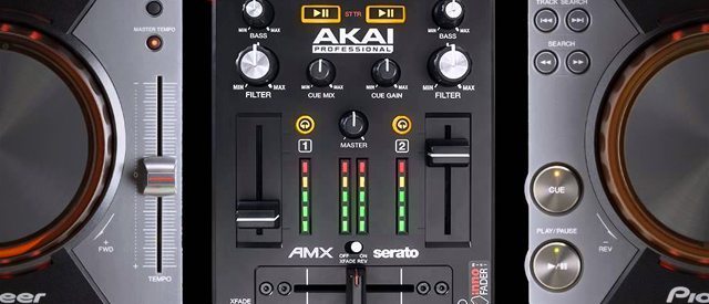 The AMX works comfortably as a DVS mixer - or switch Serato DJ to thru mode and use any inputs