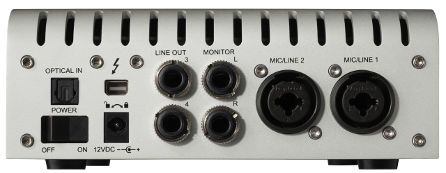 The Apollo Twin's Optical In allows 2 S/PDIF or 8 ADAT channels of digital audio input. 