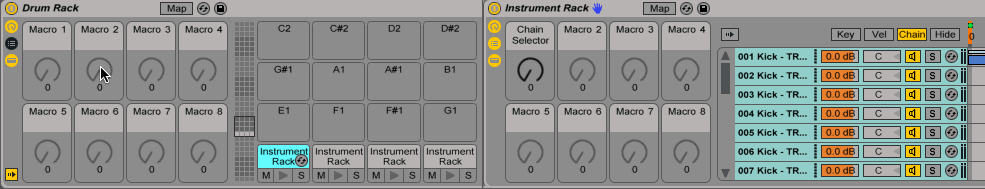 ableton live instrument rack