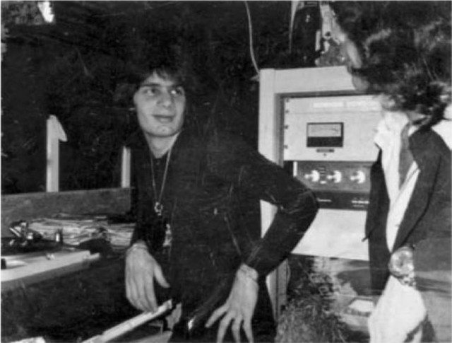 Legendary DJ Francis Grasso, with Thorens TD-124 turntables in the background