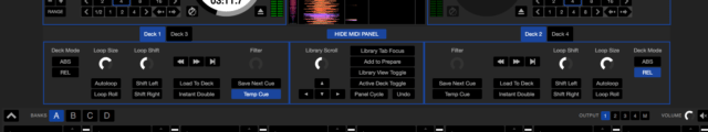 Serato DJ MIDI panel