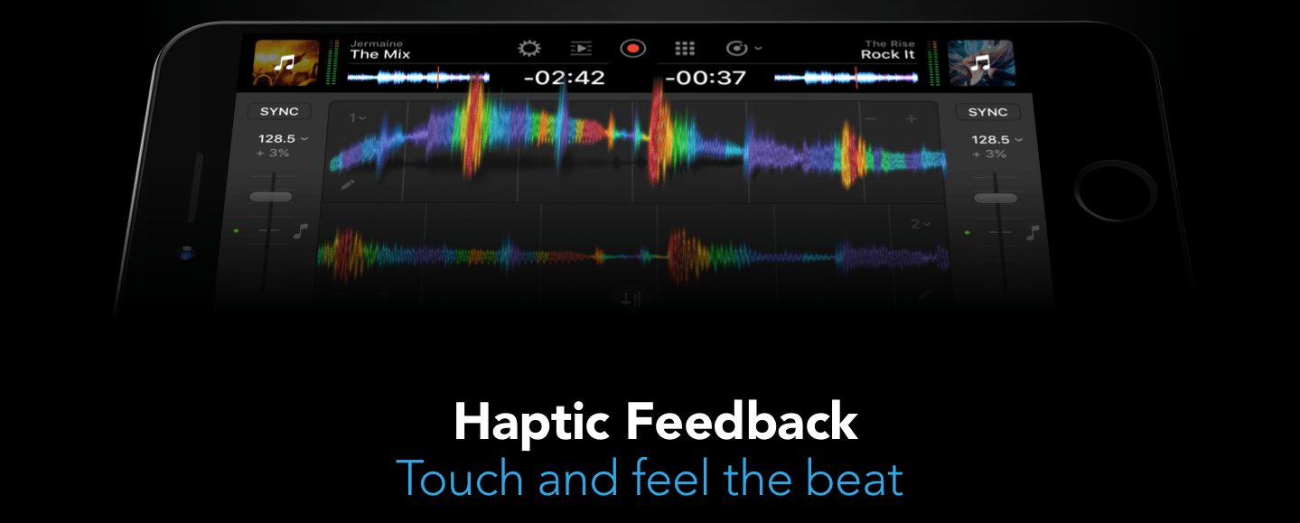 djay pro haptic feedback