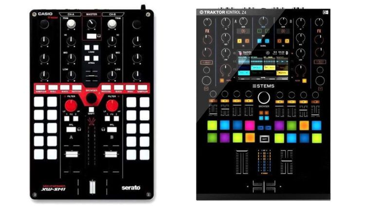 Photoshopped Traktor Mixers from Casio and NI