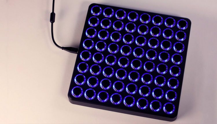 Midi Fighter 64 - Black with Blue LEDs