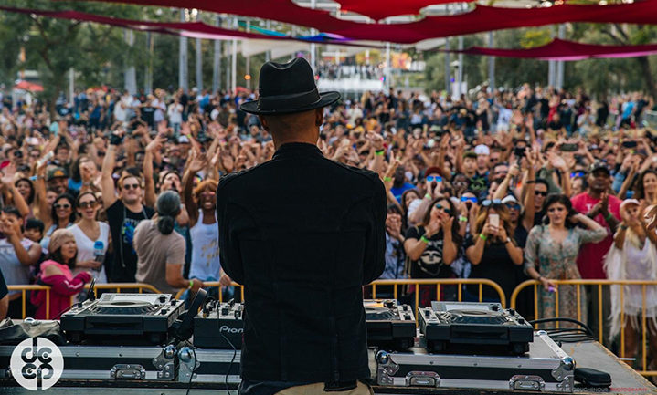 Marques Wyatt DJing at DEEP LA