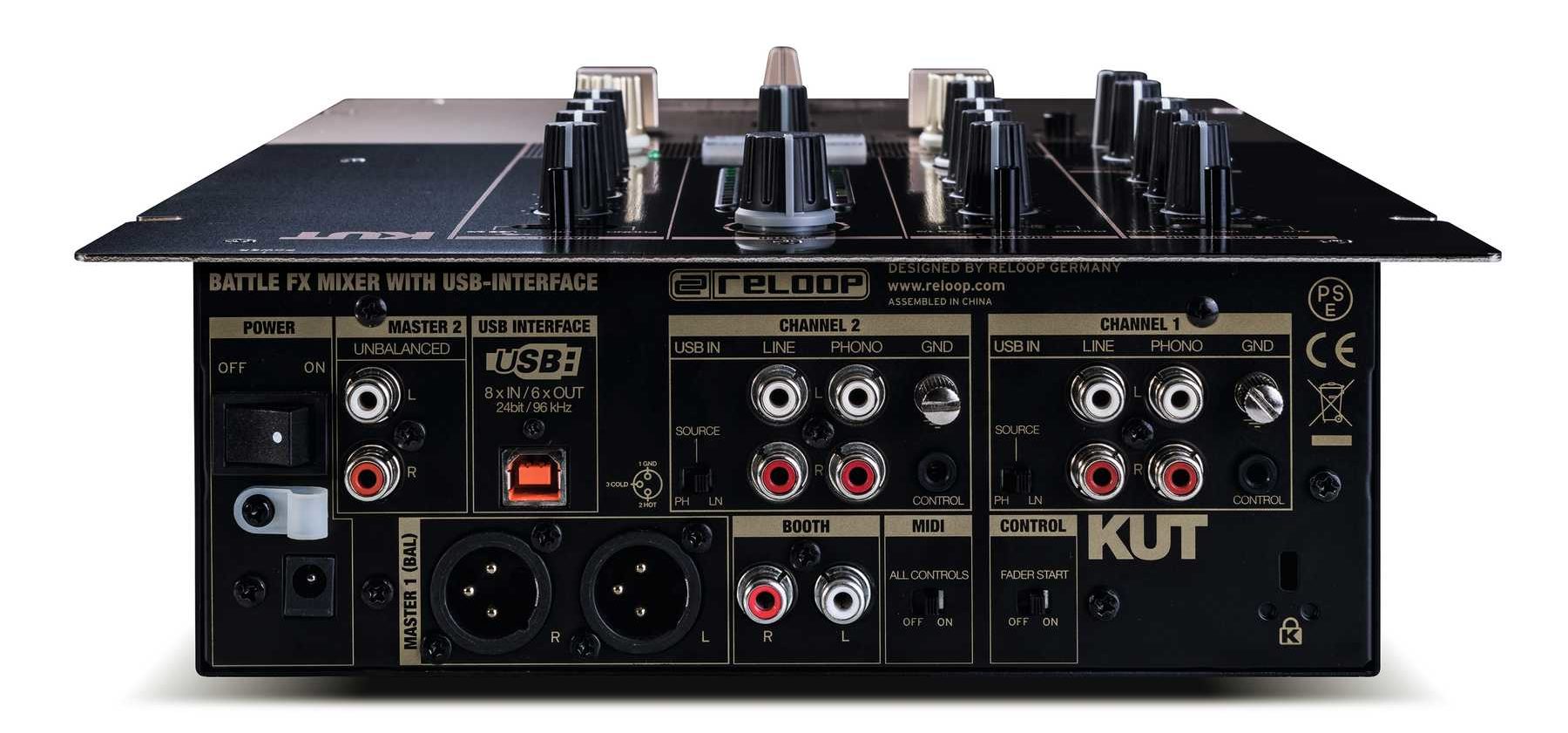 Reloop KUT: Classic Design Battle Mixer with Innofader + FX - DJ 