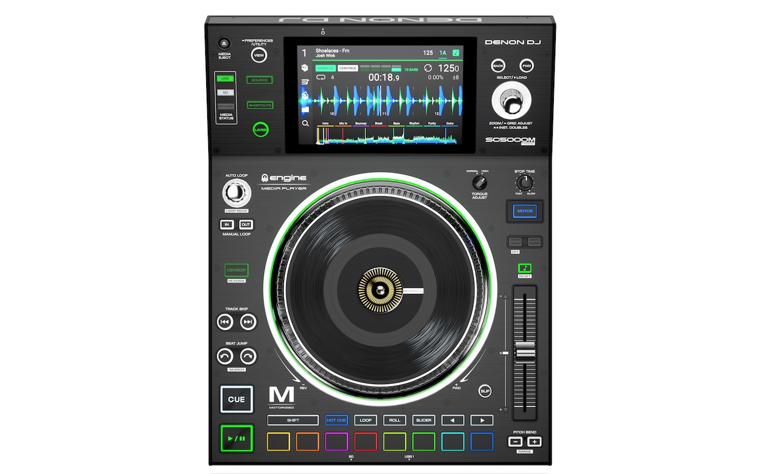 Denon DJ SC5000M Prime Professional Motorized DJ Media Player for sale  online