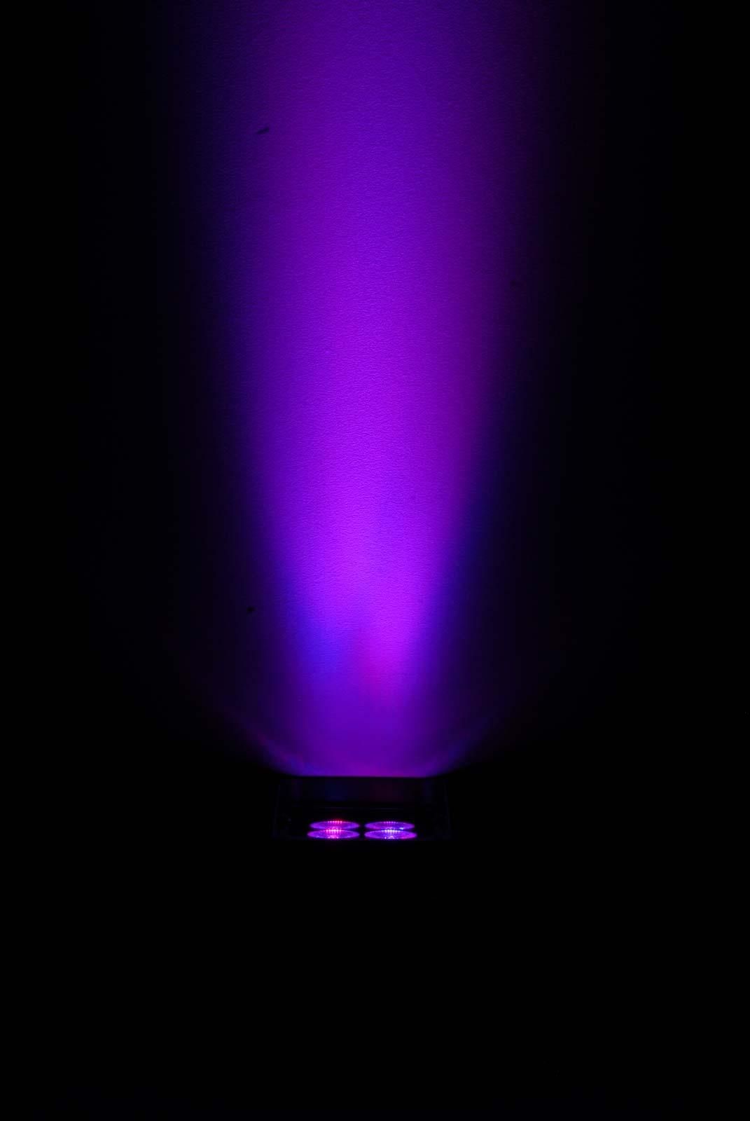 The uplight splash from a Chauvet FreedomPar Hex-4