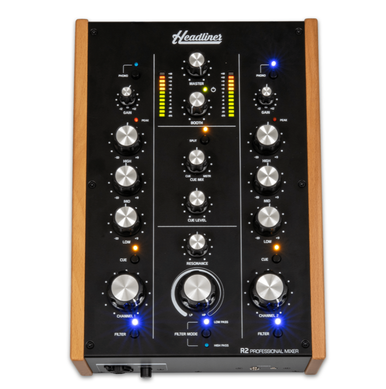 Headliner's R2 A 399 Two Channel Rotary Mixer DJ TechTools