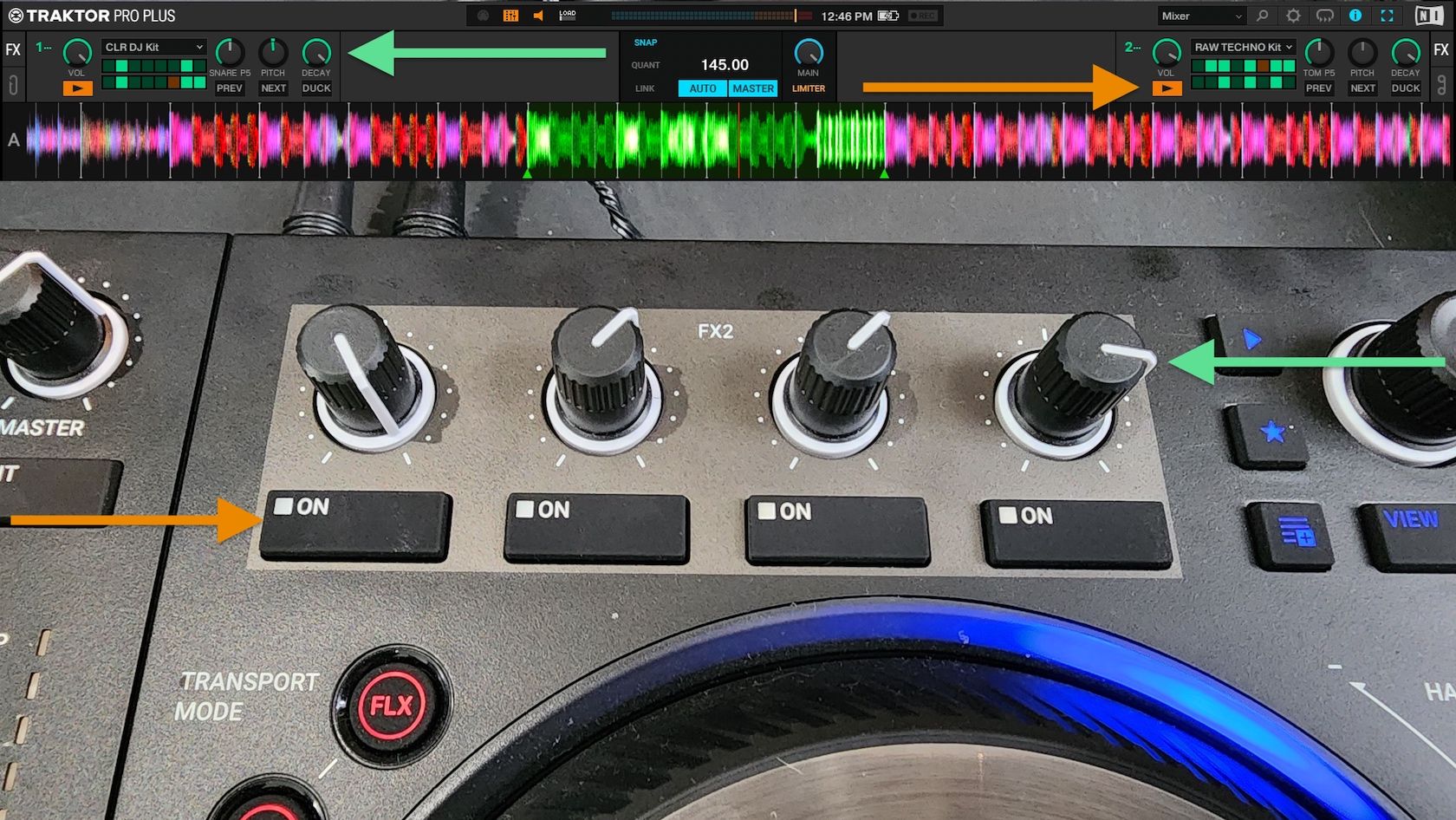 traktor-pro plus 3.8 pattern player controls