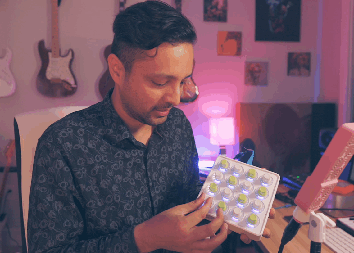 Использование Midi Fighter Twister в качестве визуализатора