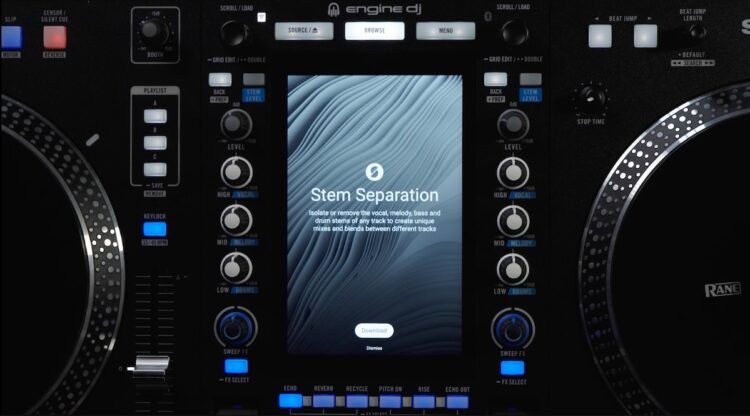 Engine DJ 5.0: on-board stems on the System 1, RGB waveforms for everyone